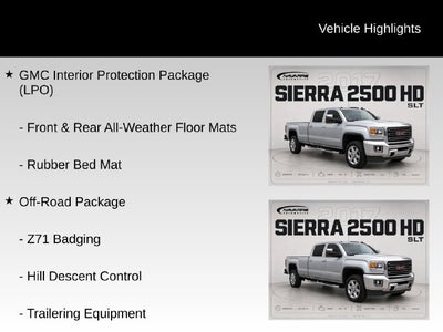 2017 GMC Sierra 2500 HD SLT