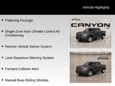 2018 GMC Canyon 2WD SLE