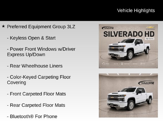 2022 Chevrolet Silverado 2500 HD High Country
