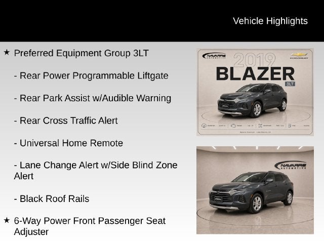 2019 Chevrolet Blazer 4DR FWD LT