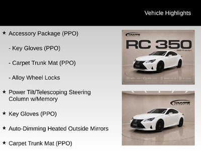 2022 Lexus RC RC 350
