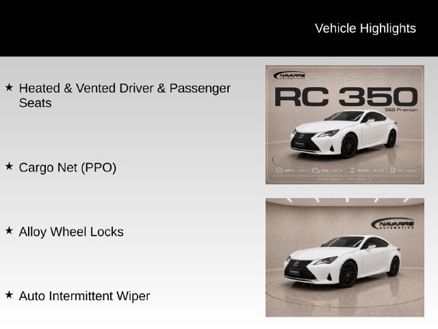 2022 Lexus RC RC 350