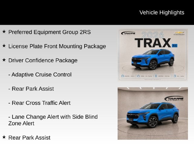 2026 Chevrolet Trax 2RS
