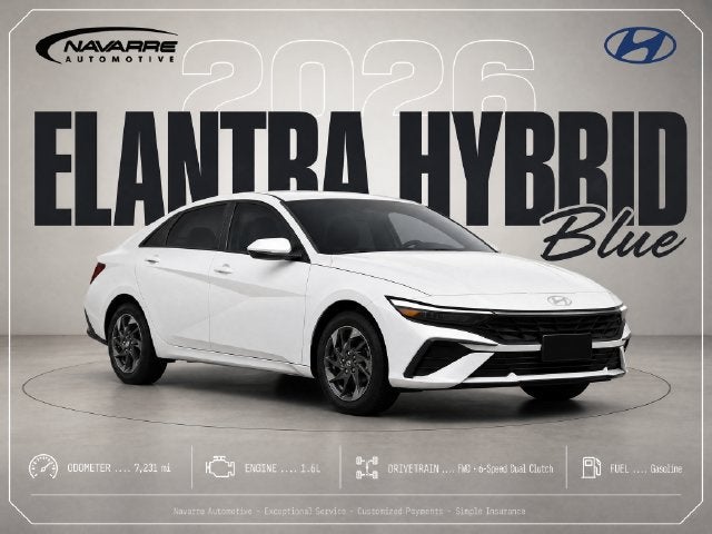 2026 Hyundai Elantra Hybrid Blue