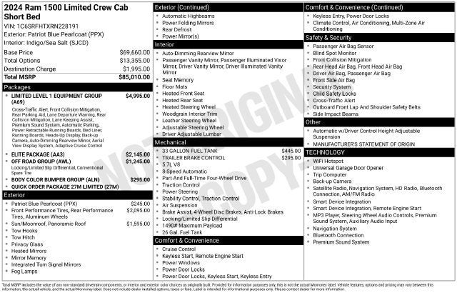 2024 RAM 1500 Limited