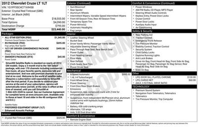 2012 Chevrolet Cruze LT w/1LT