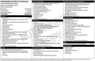 2025 Mazda Mazda CX-30 2.5 S Preferred Package