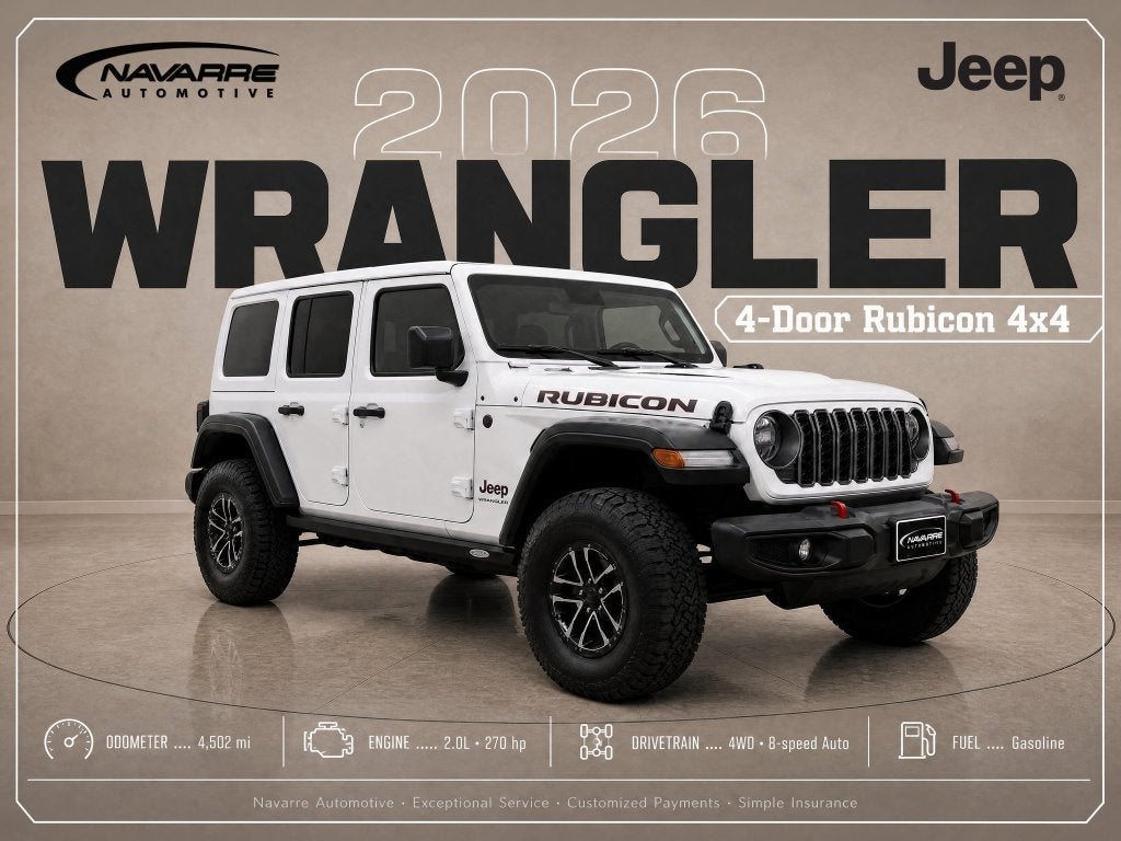 2026 Jeep Wrangler 4-Door Rubicon 4x4