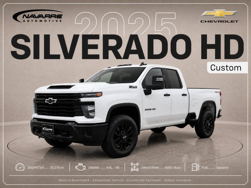 2025 Chevrolet Silverado 2500HD 4WD Double Cab Standard Bed Custom