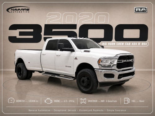 2020 RAM 3500 Big Horn Crew Cab 4x4 8' Box