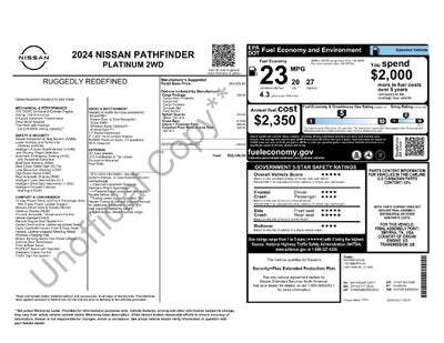2024 Nissan Pathfinder Platinum
