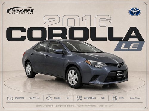 2016 Toyota Corolla LE