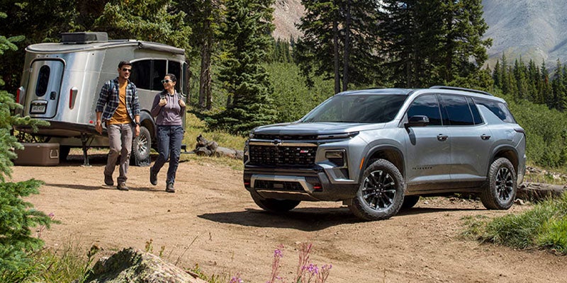 2026 Chevrolet Traverse Parked Next to Camper