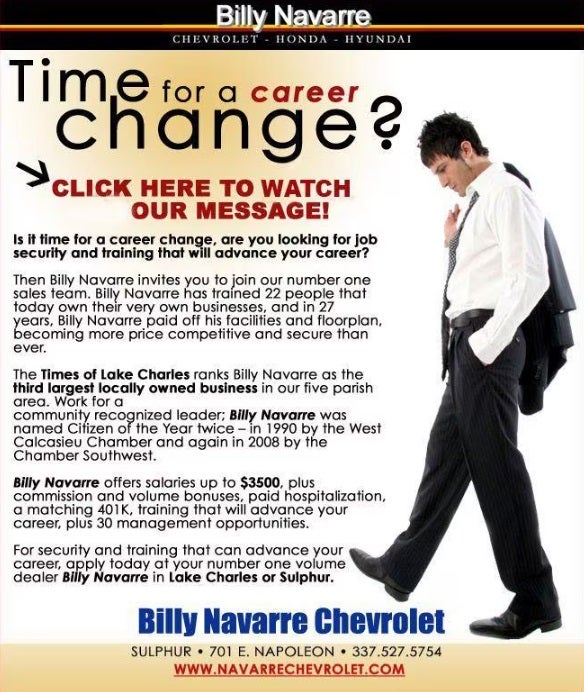 Time for a career change?